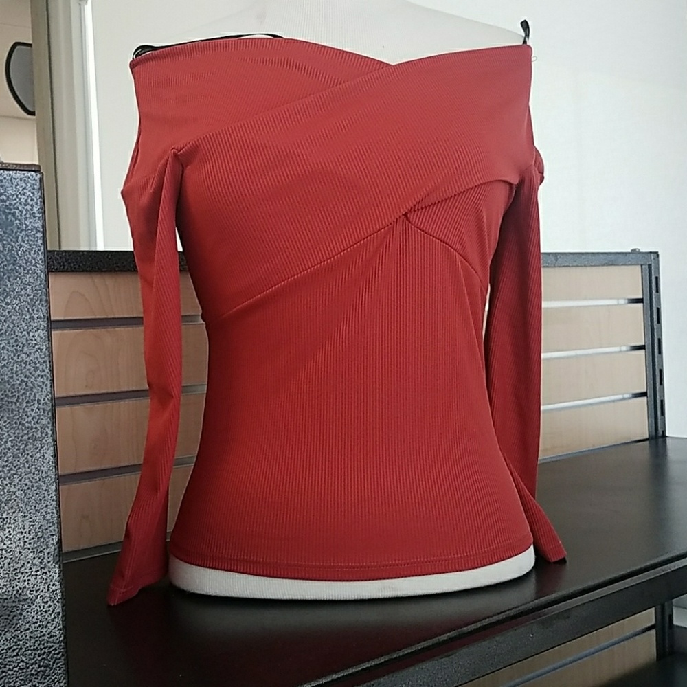 F21 Off the Shoulder Knit Top